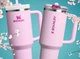 Термочашка Stanley Quencher H2.0 FlowState Cherry Blossom с ручкой и трубочкой Розовая 1183 мл - изображение 6