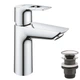 Смеситель для умывальника M-Size + нажимной донный клапан Grohe BauLoop New 23886001 - изображение 1