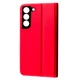 Чехол Fiji Shell для Samsung Galaxy S22 Plus (S906) книжка с магнитом и защитой камеры Red - изображение 3