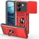 Чехол Fiji Camera Defence для Poco M7 Pro 5G бампер с защитой камеры и подставкой Red - изображение 1