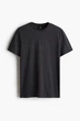 Футболка H&M Regular Fit XS темно сірий меланж 0685816245 - изображение 1
