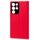 Чехол Fiji Shell для Samsung Galaxy S22 Ultra (S908) книжка с магнитом и защитой камеры Red - изображение 3