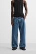 Джинси вільного крою Zara Baggy Fit 30 синій 8062/380/405 - изображение 2