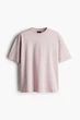 Футболка H&M Oversized Fit рожевий 1074658039 S - изображение 3