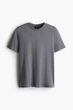 Футболка H&M Regular Fit S сірий 0685816266 - изображение 5
