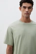 Футболка H&M Loose Fit XS світлий хакі 0608945134 - изображение 3