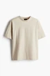 Футболка H&M Loose Fit бежевий 0608945111 XL - изображение 5