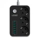 Сетевой Удлинитель LDNIO SE3631 6USB 3.4A Чёрный - изображение 1