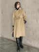 Пальто осеннее длинное женское Uniqlo 283349431 S Бежевое (1159833690) - изображение 5