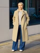 Пальто осеннее длинное женское Uniqlo 283349431 S Бежевое (1159833690) - изображение 6