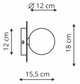 Kinkiet Light Prestige Roma LP-1345/1W BK - obraz 3