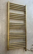 Полотенцесушитель комбинированный Terma Fiona 1140x530 Brushed Brass, тен ONE + вентиль Unico - изображение 4