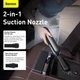 Автомобильный портативный пылесос Baseus A1 Car Vacuum Cleaner 2000 mAh, 30W, 25min, 4000Pa, ручной аккумуляторный (VCAQ010001) Black - изображение 6