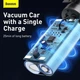 Автомобильный портативный пылесос Baseus A1 Car Vacuum Cleaner 2000 mAh, 30W, 25min, 4000Pa, ручной аккумуляторный (VCAQ010001) Black - изображение 10