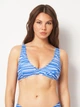 Верхняя часть купальника женская Puma Swim Women Plunge Top 94701902 XS Vivid Blue (8720245818650) - изображение 1