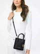 Сумка женская Michael Kors Mercer Extra-Small Pebbled Leather Crossbody Bag BLACK - изображение 3
