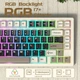 Механічна бездротова (Bluetooth + 2,4G) клавіатура з HOT SWAP Attack SHARK X75, Металевий корпус, RGB, Win/Mac OS, УКР/АНГЛ, СІРА/GREY (X75G10) - изображение 8