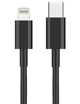 Кабель для быстрой зарядки iPhone 8 X 11 12 13 14 Plus Pro Max с разъемом Apple Lightning to Type-C (USB-C) зарядка для айфона 1M шнур для iPad Cable IOS Black - изображение 4