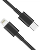 Кабель для быстрой зарядки iPhone 8 X 11 12 13 14 Plus Pro Max с разъемом Apple Lightning to Type-C (USB-C) зарядка для айфона 1M шнур для iPad Cable IOS Black - изображение 5