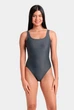 Купальник жіночий Arena TEAM STRIPE SWIMSUIT U BACK 007058-550 S Графітовий - изображение 1