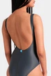 Купальник жіночий Arena TEAM STRIPE SWIMSUIT U BACK 007058-550 S Графітовий - изображение 5
