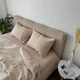 Простынь на резинке Lavson из премиального 4-х слойного муслина 120х200х25 Бежевый - изображение 1