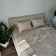 Простынь на резинке Lavson из премиального 4-х слойного муслина 120х200х25 Бежевый - изображение 4