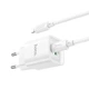 Зарядний пристрій HOCO C147A Charm PD20W+QC3.0 charger set Type-C to Lightning cable EU White (6942007630283) - зображення 4