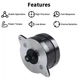 Мотор экструдера Creality K1/ K1C/ К1 MAX, шаговый, (36HSY4409-8WS-90) - изображение 2