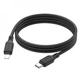 Кабель HOCO X90 Cool silicone PD charging data cable Type-C to Lightning 1m 3A Black (6931474788382) - изображение 4