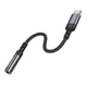 Переходник BOROFONE BV24 Graceful digital audio converter cable Type-C to 3.5mm Metal Grey (6941991118999) - изображение 4