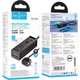 Мережевий подовжувач Hoco AC10A Barry PD65W GaN (2C2A with 1 socket) Desktop Charger Black - зображення 5