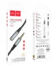 Кабель AUX HOCO UPA20 3.5 audio extension cable male to female (L=2M) Серый - изображение 2