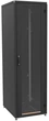 Шафа ZPAS 19", 18U, IT, передні скляні двері, без стільниці, 600x800 мм, максимально 1000кг, чорна - зображення 1