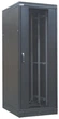 Шафа ZPAS 19", 45U, SZB IT, передні одностулкові перфоровані двері і задні розпашні, 600x1200 мм, максимально 1500кг, чорна - зображення 1