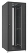 Шафа ZPAS 19", 24U, SZB IT, передні скляні двері, 600x600 мм, максимально 1000кг, чорна [W-IT-246060-69AA-2-161FB] - зображення 2