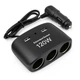 Разветвитель прикуривателя для авто на 3 гнезда Olesson 1511 |2xUSB, 12V-24V| Black - изображение 1
