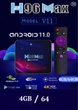 Смарт ТВ приставка H96 MAX V11 8K Ultra HD 4/64Гб (відео БЕЗ реклами) Smart TV Box Android 13 з встановленими додатками V11 - зображення 1