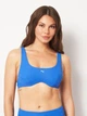 Верхняя часть купальника женская Puma Swim Women Jacquard Scoop Top 94706701 XS Vivid Blue (8720245823043) - изображение 1