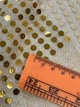 Тканина Чешуя "монетка" золото на пісочній основі 95г/м2 100см 1пог.м - зображення 4