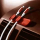 Магнітний органайзер для проводів Baseus Peas Cable Clip ACWDJ-09 (Червоний) - зображення 7