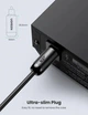 Кабель оптичний UGreen AV122 Toslink-Toslink Optical Audio Cable 70893 (Чорний, 3м) - изображение 8