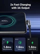 Кутовий кабель Ugreen Angled USB 2.0 A to Type-C US176 20857 (Чорний, 2м) - изображение 4