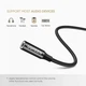 Перехідник USB Type C на 3.5мм Ugreen для навушників, гарнітури AV142 70858 (Чорний) - изображение 3