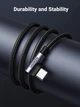 Кутовий кабель Ugreen Angled USB 2.0 A to Type-C US176 20857 (Чорний, 2м) - изображение 7