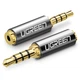 Перехідник Ugreen аудіо 3.5 mm штекер to 2.5 mm роз'єм 20502 (Сірий) - изображение 1