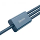 Кабель Baseus 3в1 Fast Charging MicroUSB+TypeC+Lightning 3.5A CAMLTYS-03 (Блакитний, 1.5м) - изображение 4