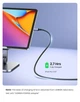Кабель Ugreen USB Type-C - USB Type-C 5 А 100W 70429 (Сріблястий, 2м) - изображение 5