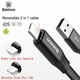 Кабель USB-Lightning/MicroUSB Baseus Two-in-one Portable Cable CALMBJ-01 (Чорний, 0.23м) - изображение 7