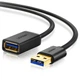 USB кабель подовжувач Ugreen USB 3.0 US129 (AM / AF штекер - гніздо, Чорний, 2м) - изображение 2